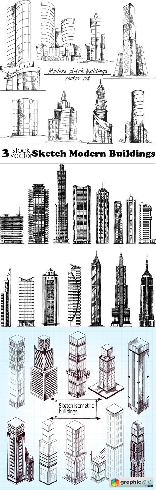Sketch Modern Buildings