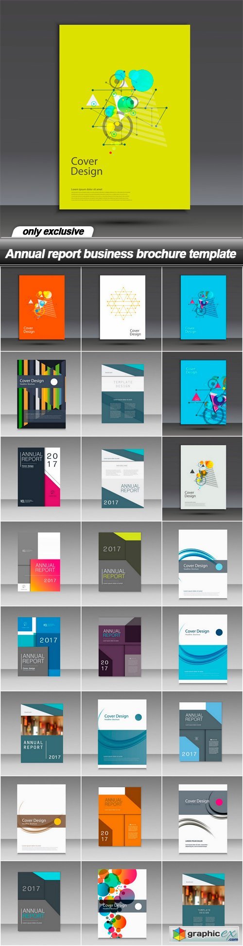 Annual report business brochure template - 25 EPS