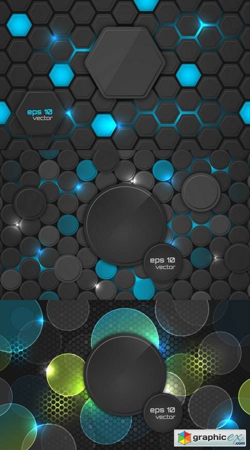 Dark Abstract Wallpaper with Circle Background