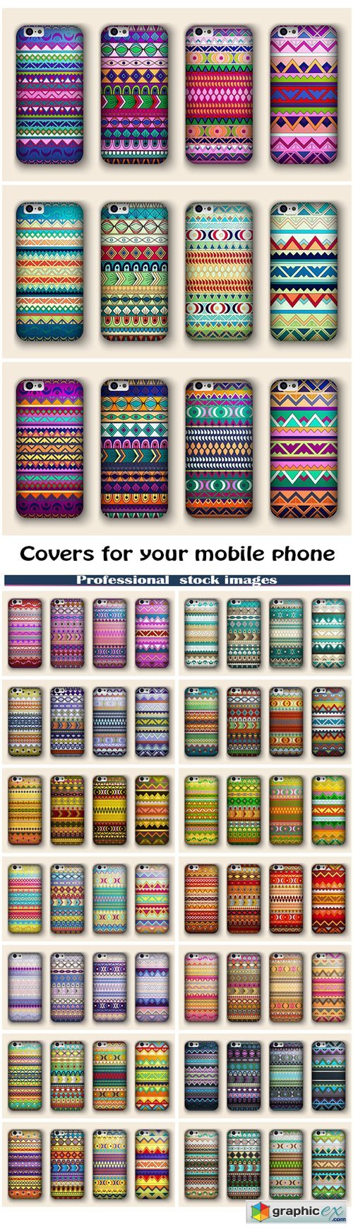 Set of covers for your mobile phone