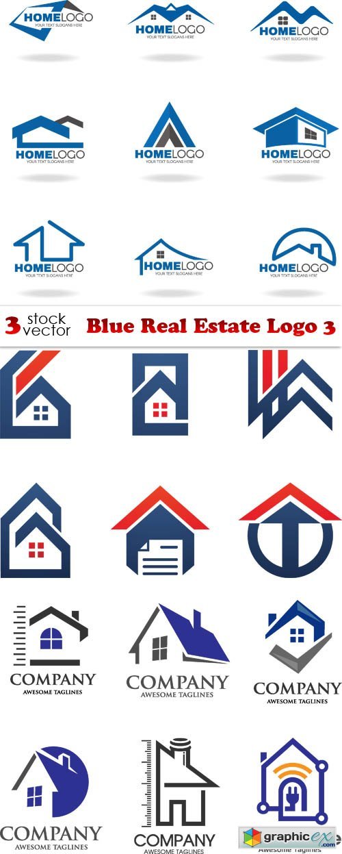 Blue Real Estate Logo 3