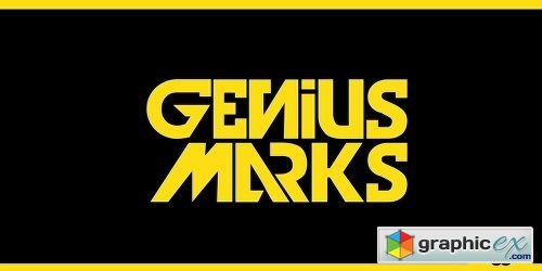 Genius Marks Font Family - 3 Fonts