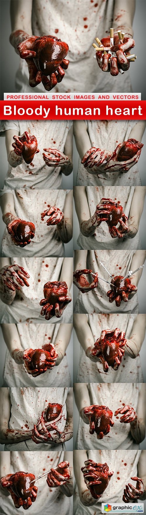 Bloody human heart - 13 UHQ JPEG