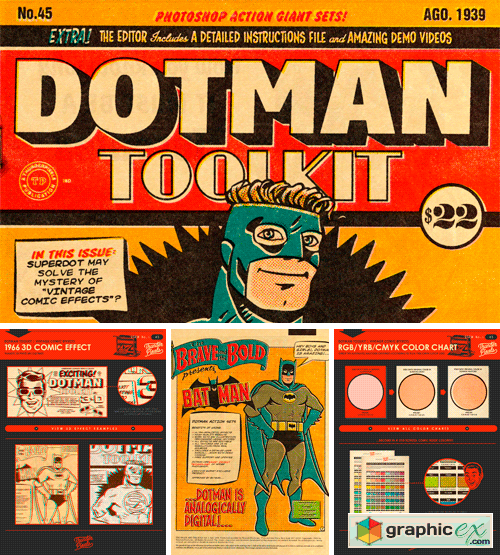 DotMan ToolKit Vintage Comic Effects