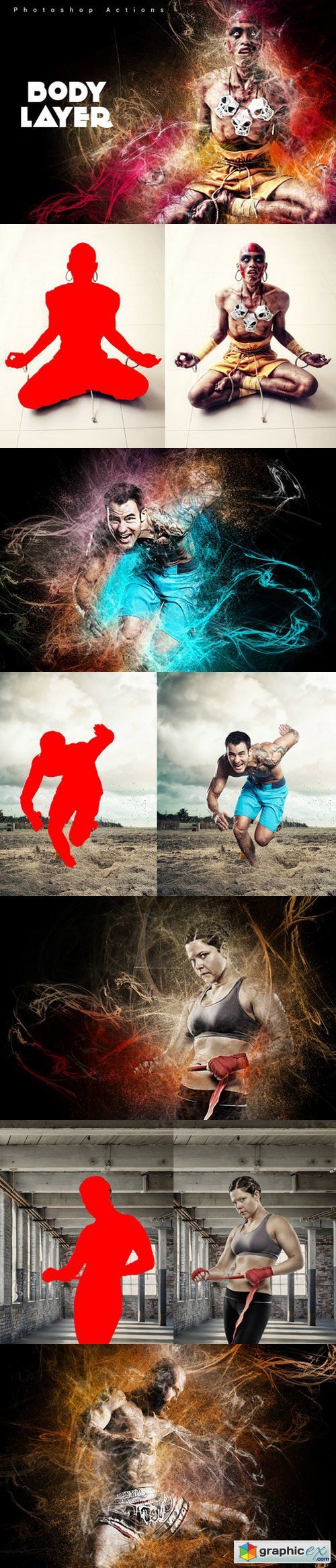 Body Layers Photoshop Actions