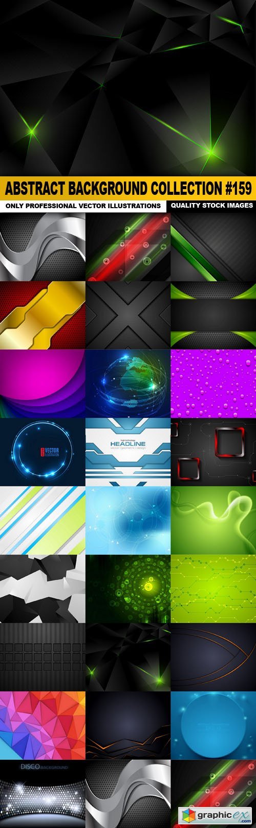 Abstract Background Collection #159 - 25 Vector