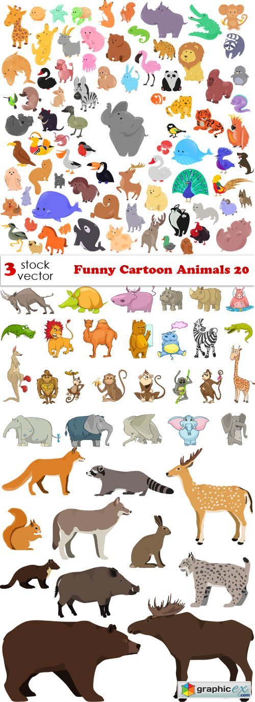 Funny Cartoon Animals 20