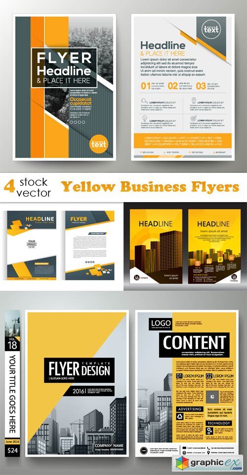 Yellow Business Flyers