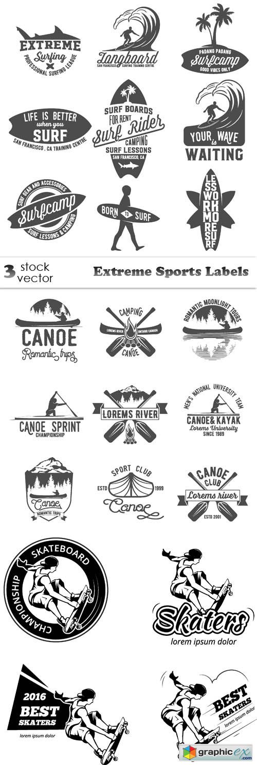 Extreme Sports Labels