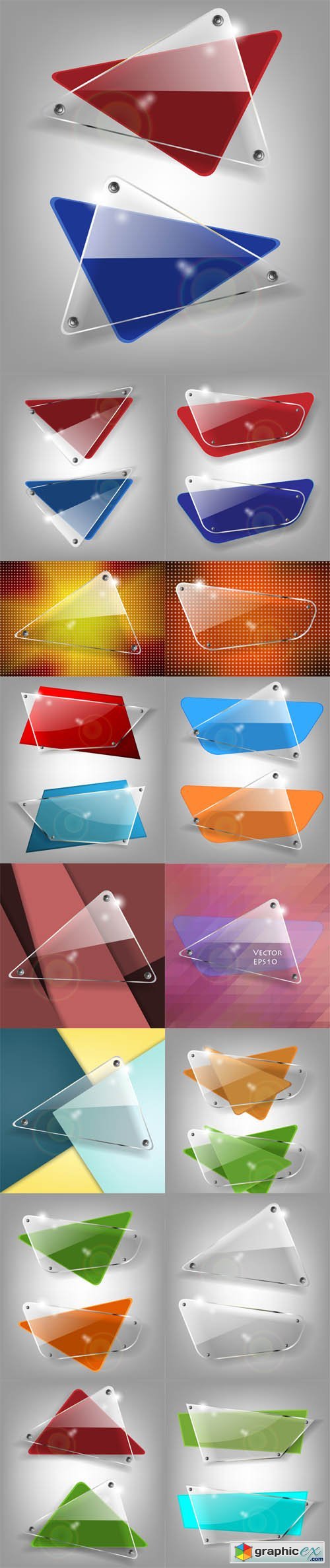 Colorful Glass Banners