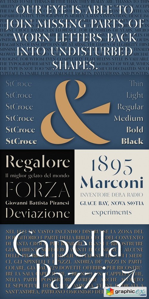 St Croce - 6 fonts