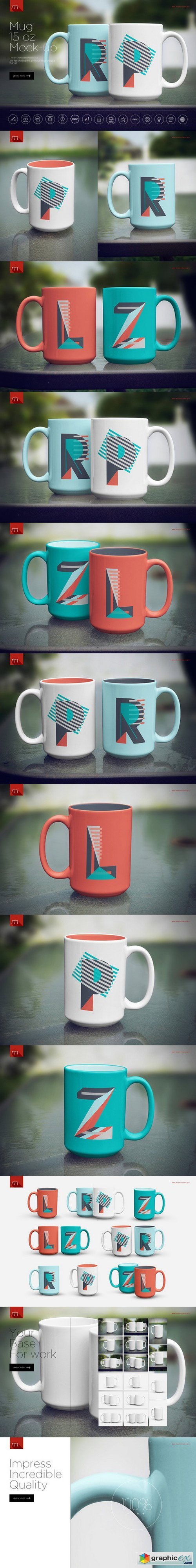 Mug 15 oz Mock-up