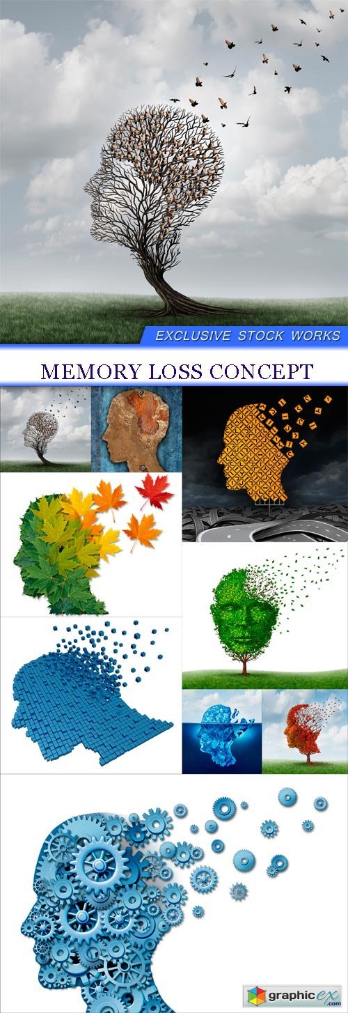 Memory Loss Concept 9X JPEG