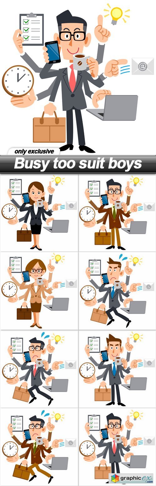 Busy too suit boys - 8 EPS