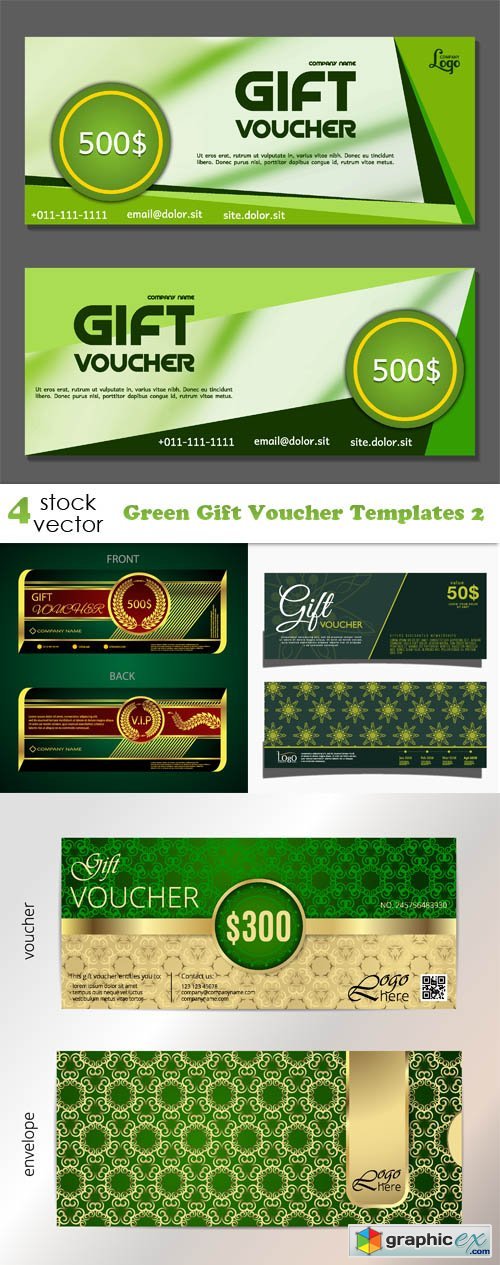 Green Gift Voucher Templates 2