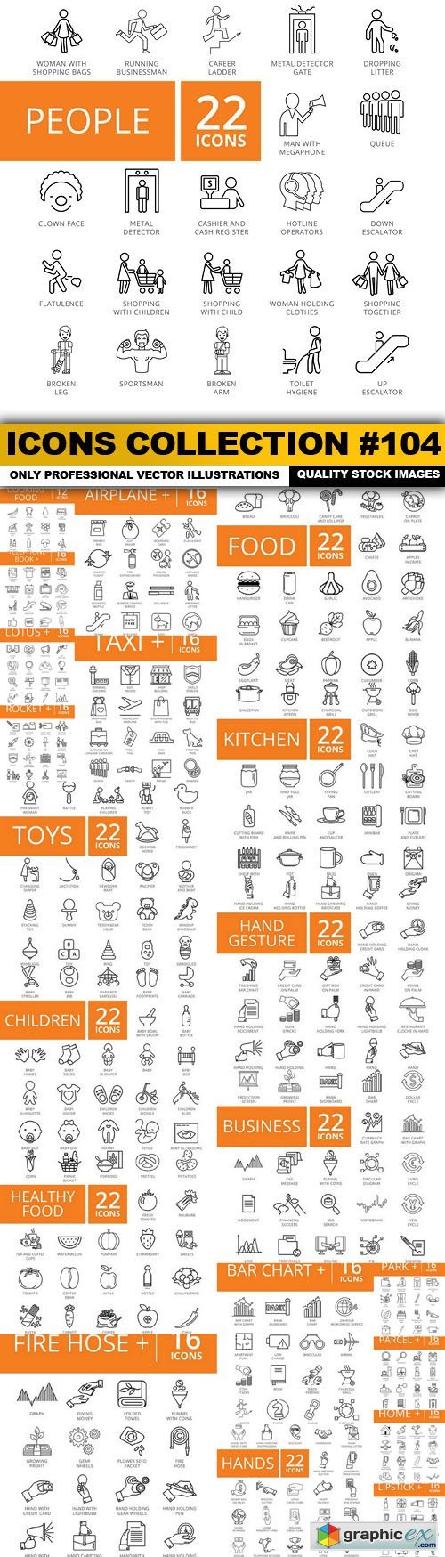 Icons Collection #104 - 22 Vector