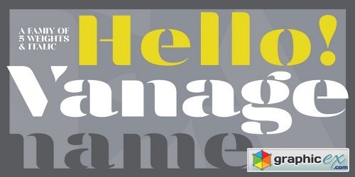 Vanage Font Family - 10 Fonts