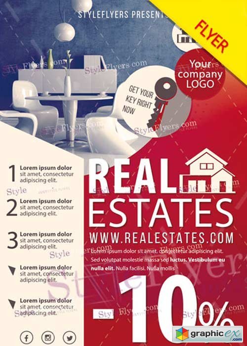 Real Estate V11 PSD Flyer Template