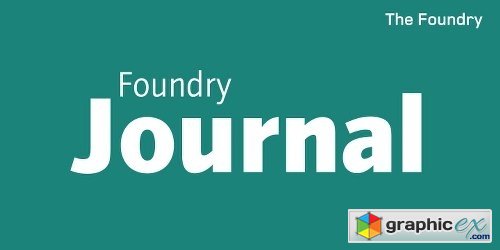 Foundry Journal Font Family - 5 Fonts