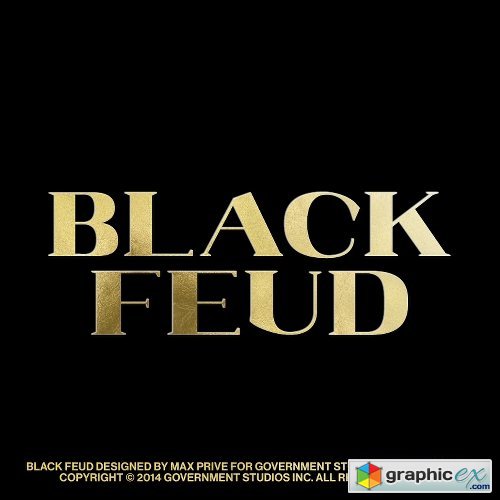 Black Feud Font Family - 2 Fonts