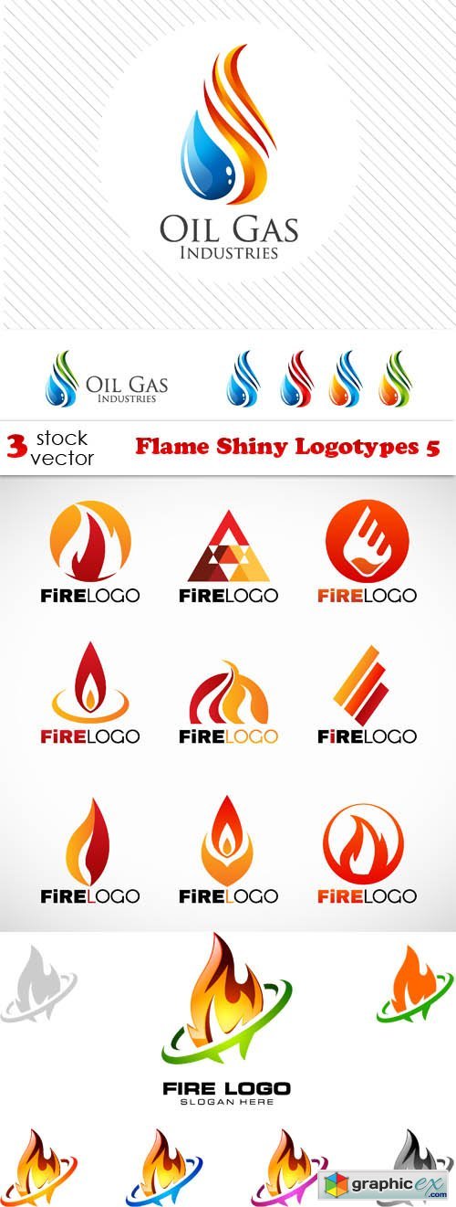 Flame Shiny Logotypes 5