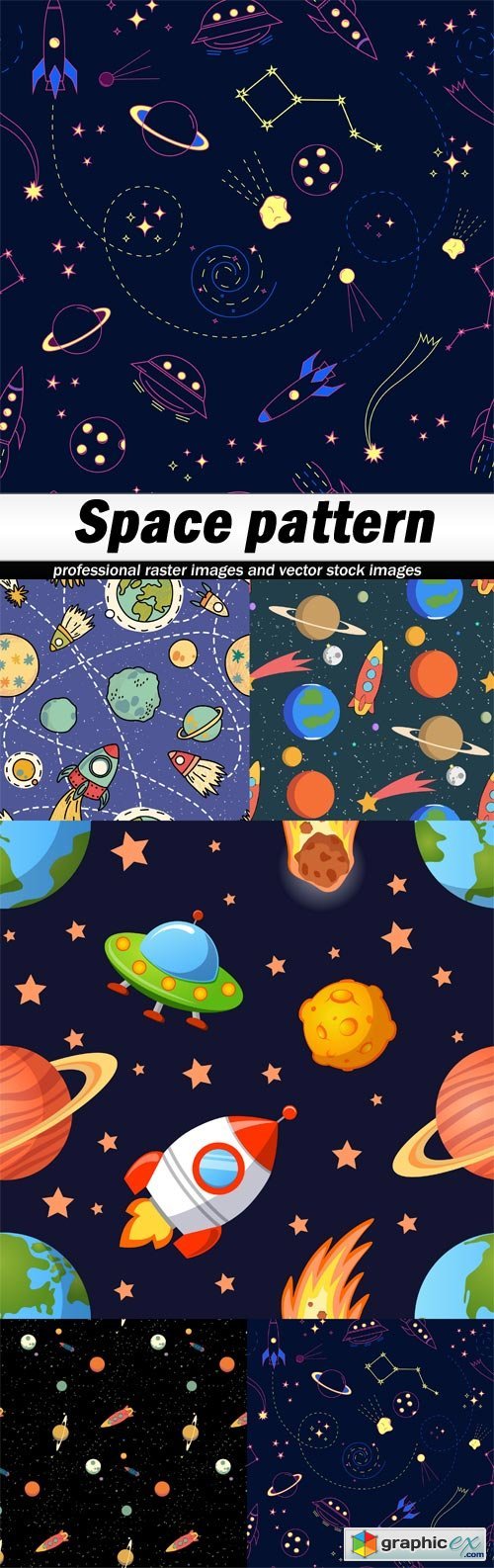 Space pattern - 5 EPS