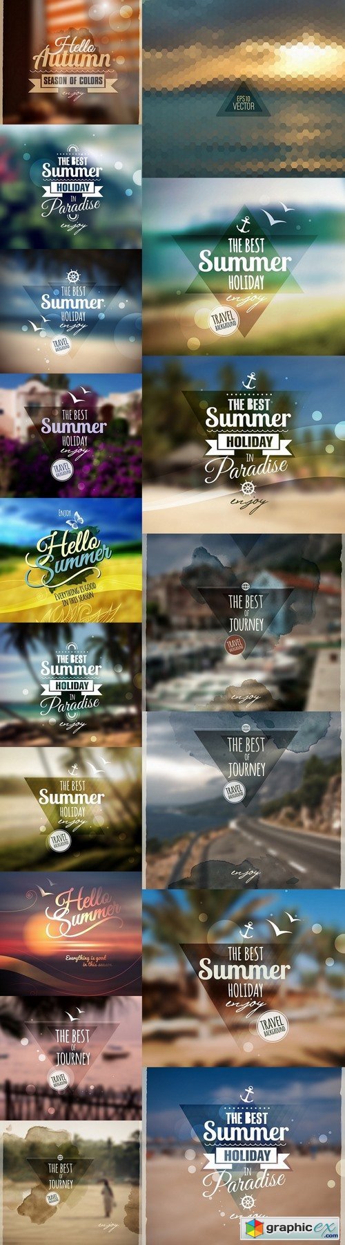 Creative graphic message for your summer design