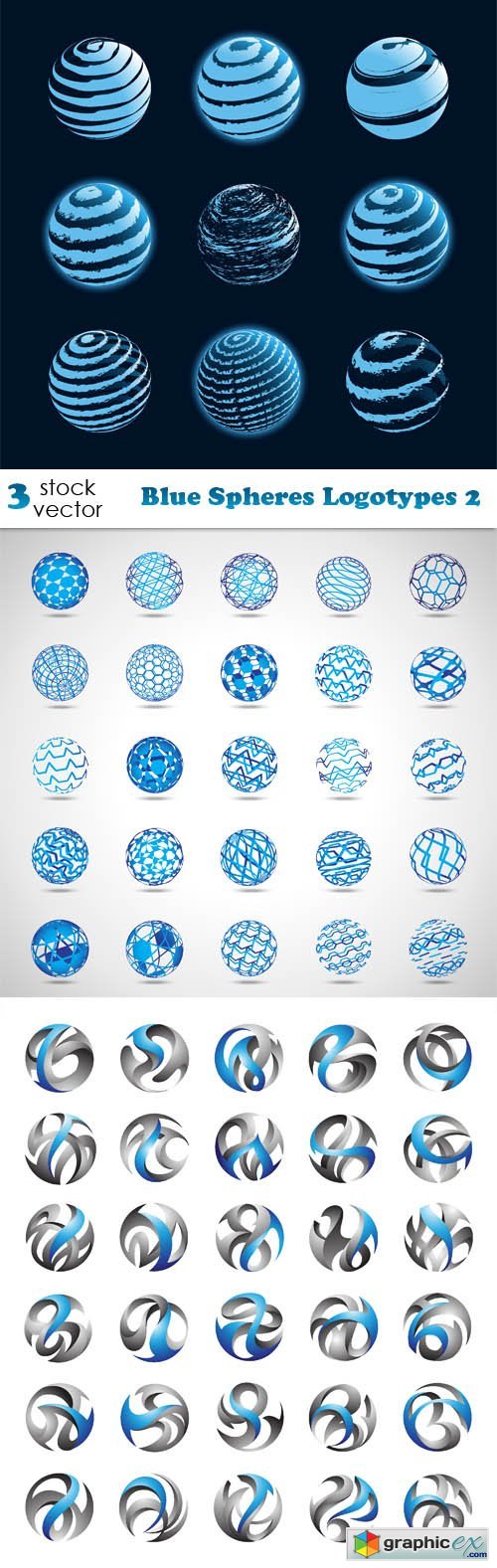 Blue Spheres Logotypes 2