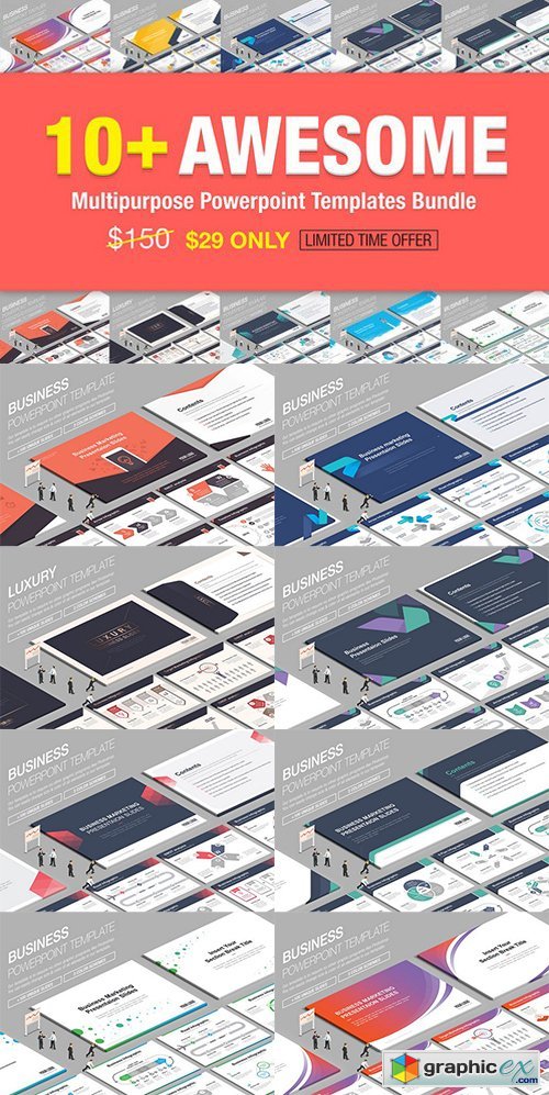 10+ Awesome Powerpoint Bundle
