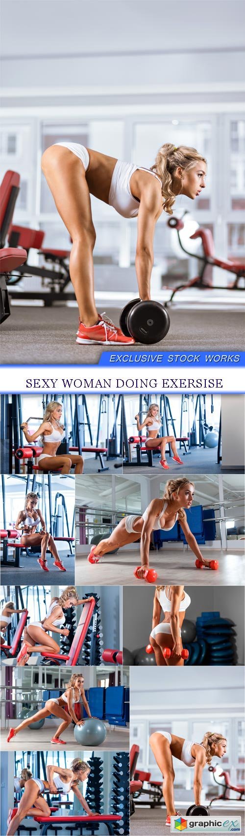 Sexy woman doing exersise 9X JPEG