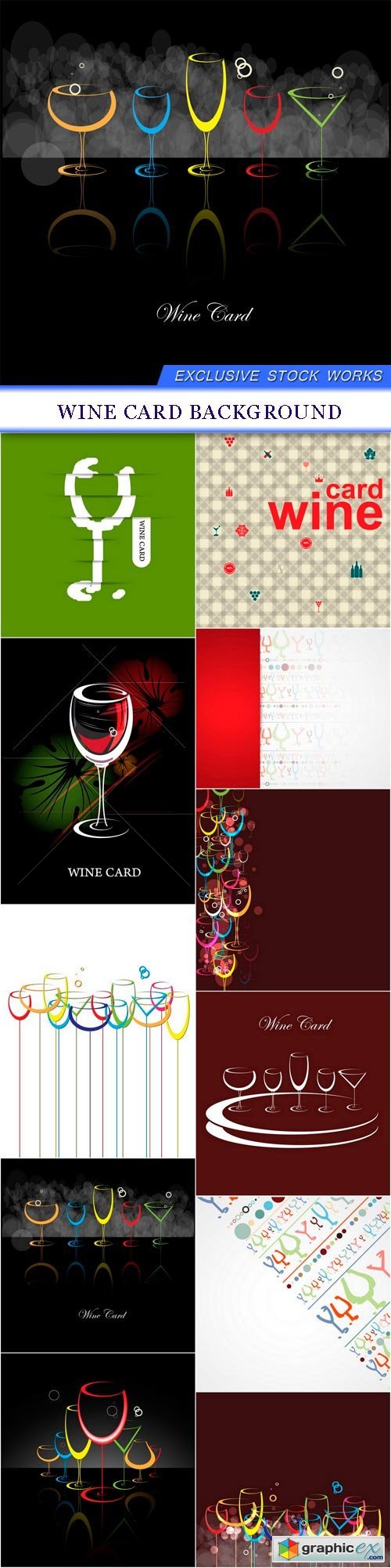 wine card background 11x eps