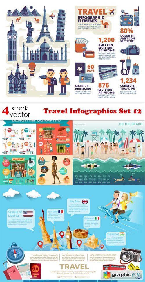 Travel Infographics Set 12