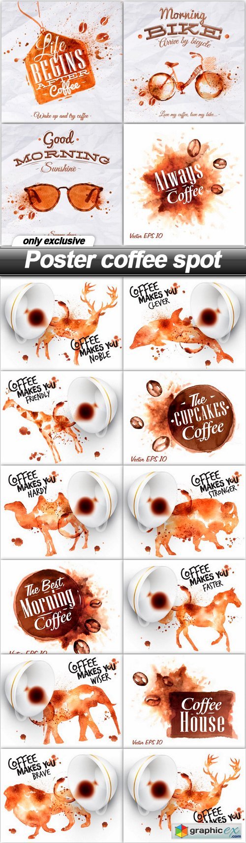 Poster coffee spot - 15 EPS