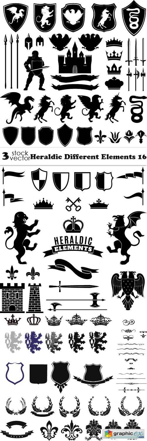 Heraldic Different Elements 16