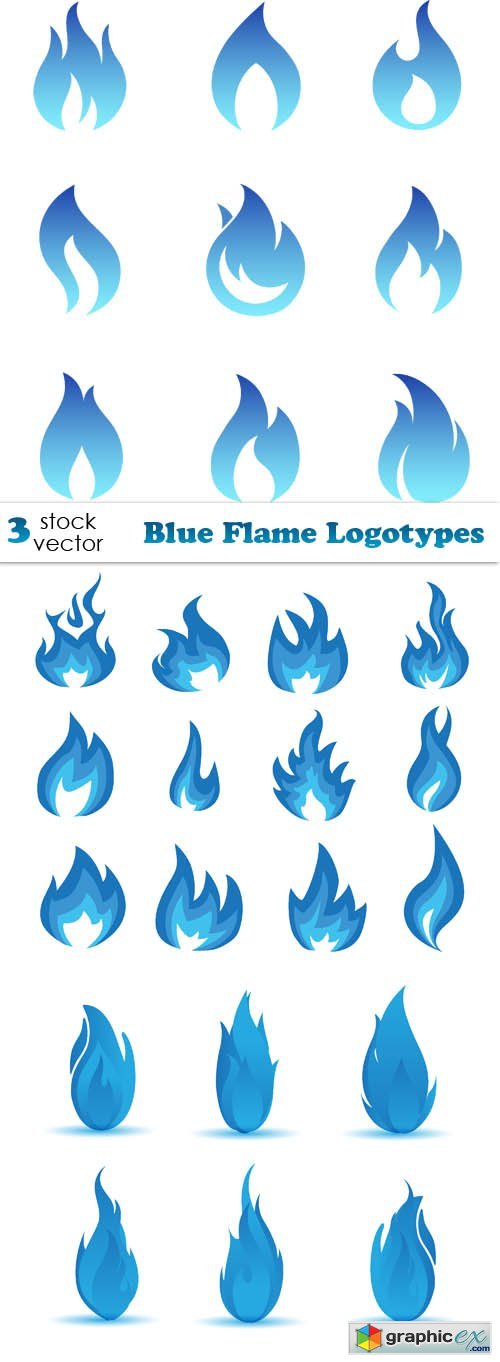 Blue Flame Logotypes