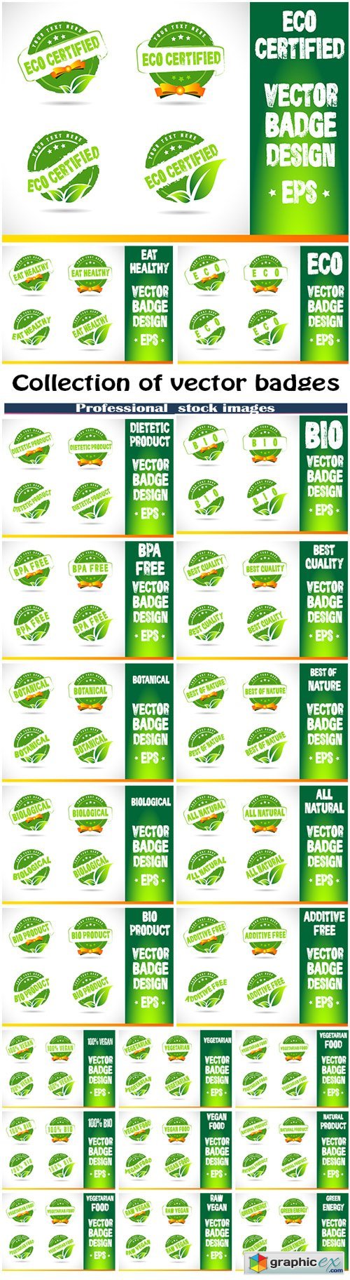 Collection of vector badges
