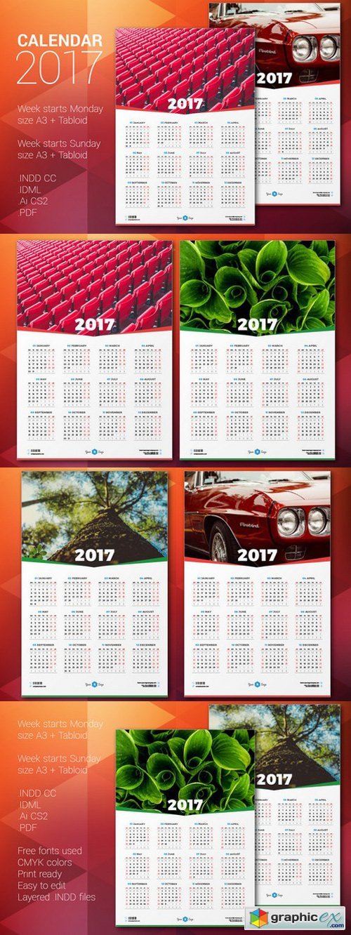 Calendar Poster 2017