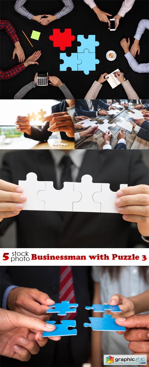 Businessman with Puzzle 3