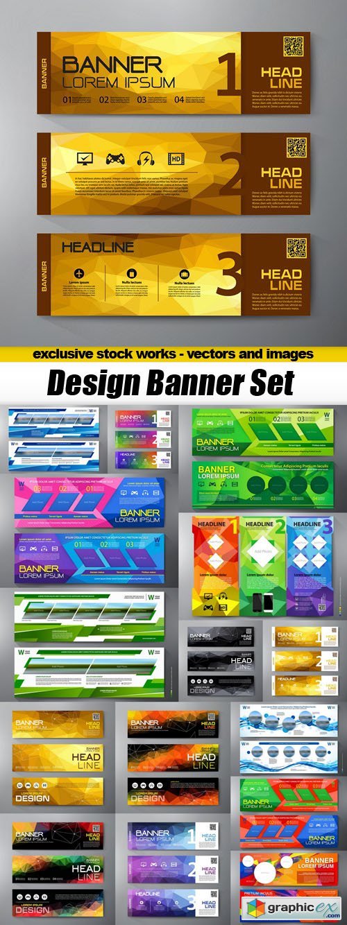 Design Banner Set - 16xEPS