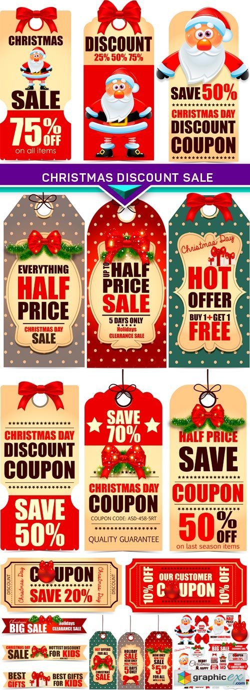 Christmas discount sale 6X EPS