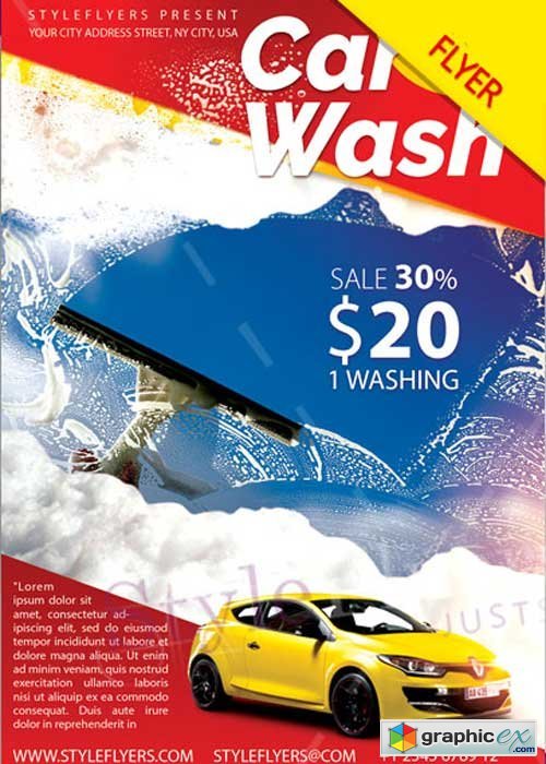 Car Wash PSD V13 Flyer Template