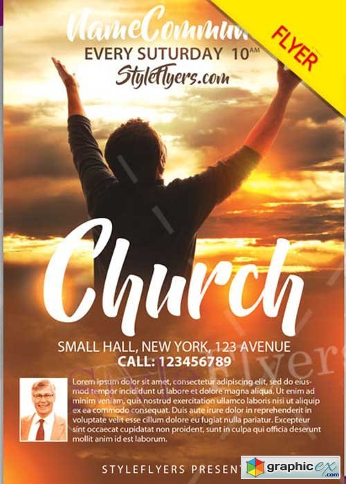 Church PSD V12 Flyer Template