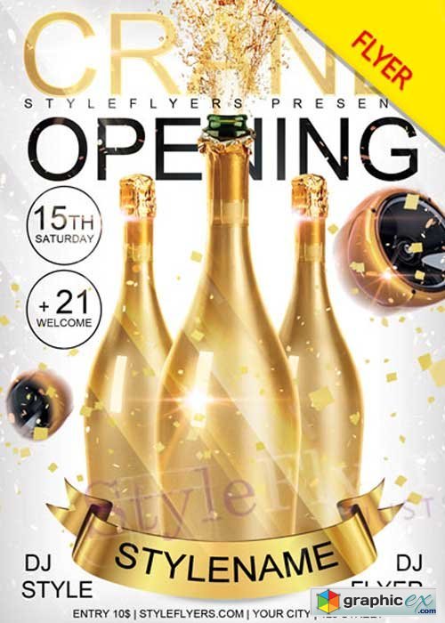 Grand Opening V9 PSD Flyer Template