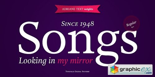 Adriane Text Font Family - 4 Fonts