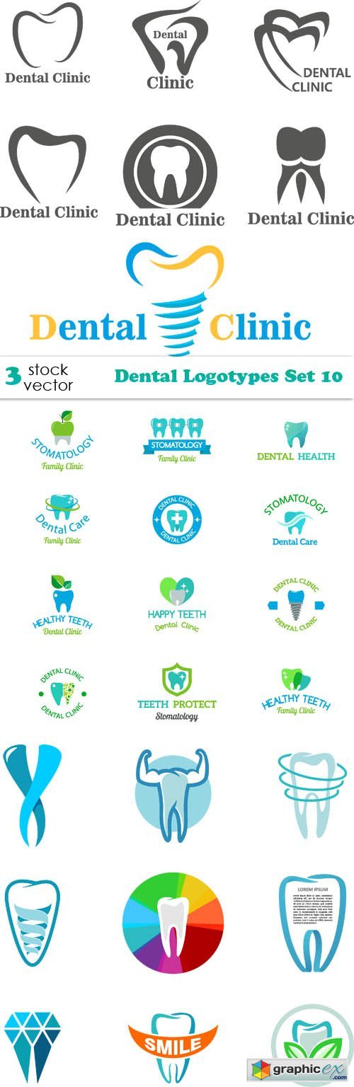 Dental Logotypes Set 10