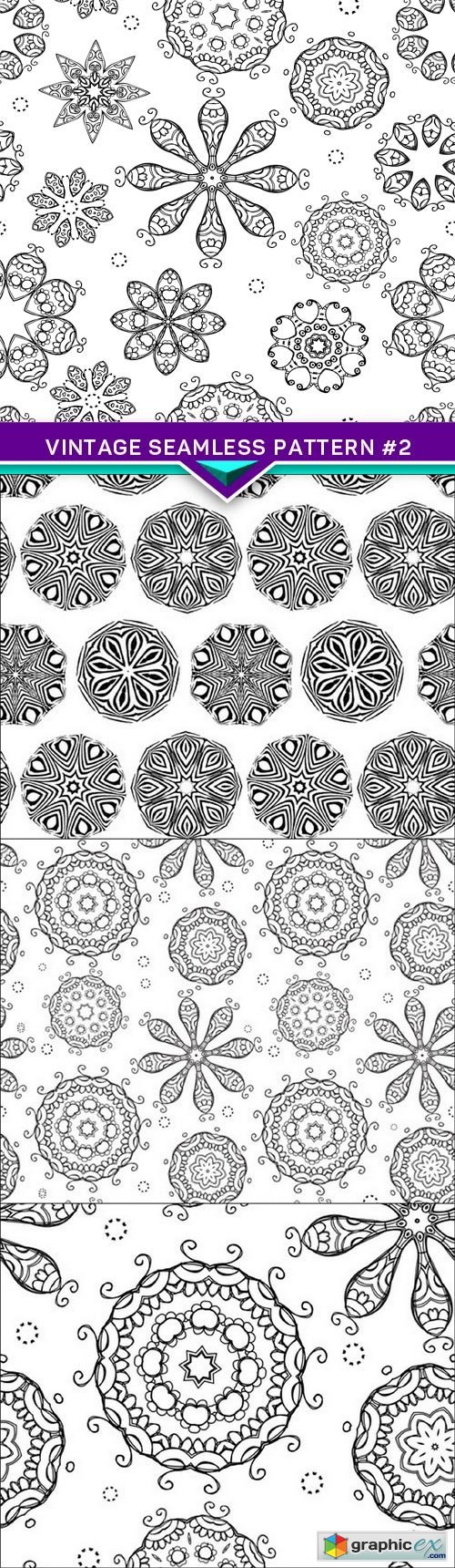 Vintage seamless pattern for your design #2 4X EPS
