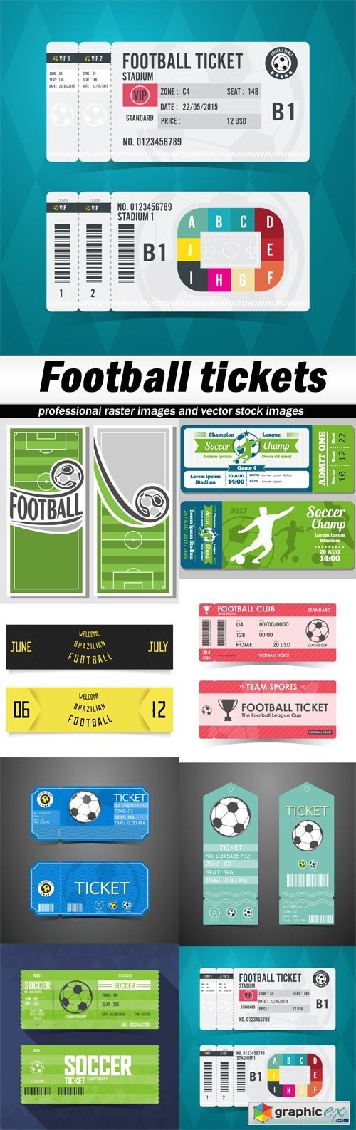 Football tickets - 8 EPS