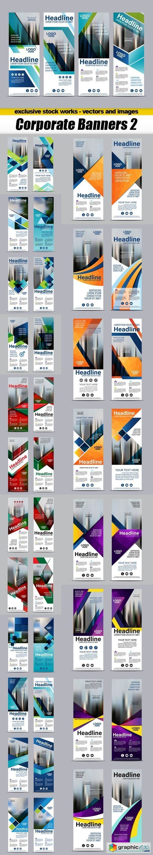 Corporate Banners 2 - 21xEPS