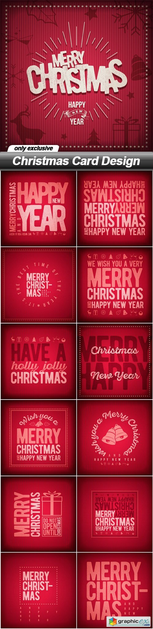 Christmas Card Design - 13 EPS