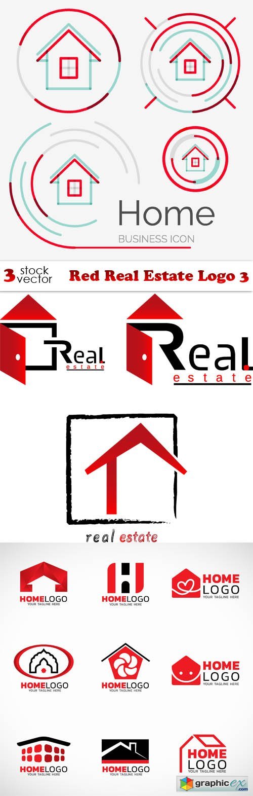 Red Real Estate Logo 3